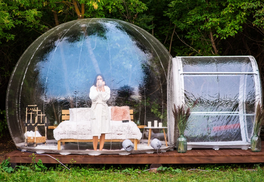 cozy bubble tent