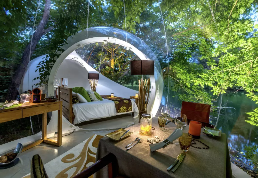 transparent crystal tents