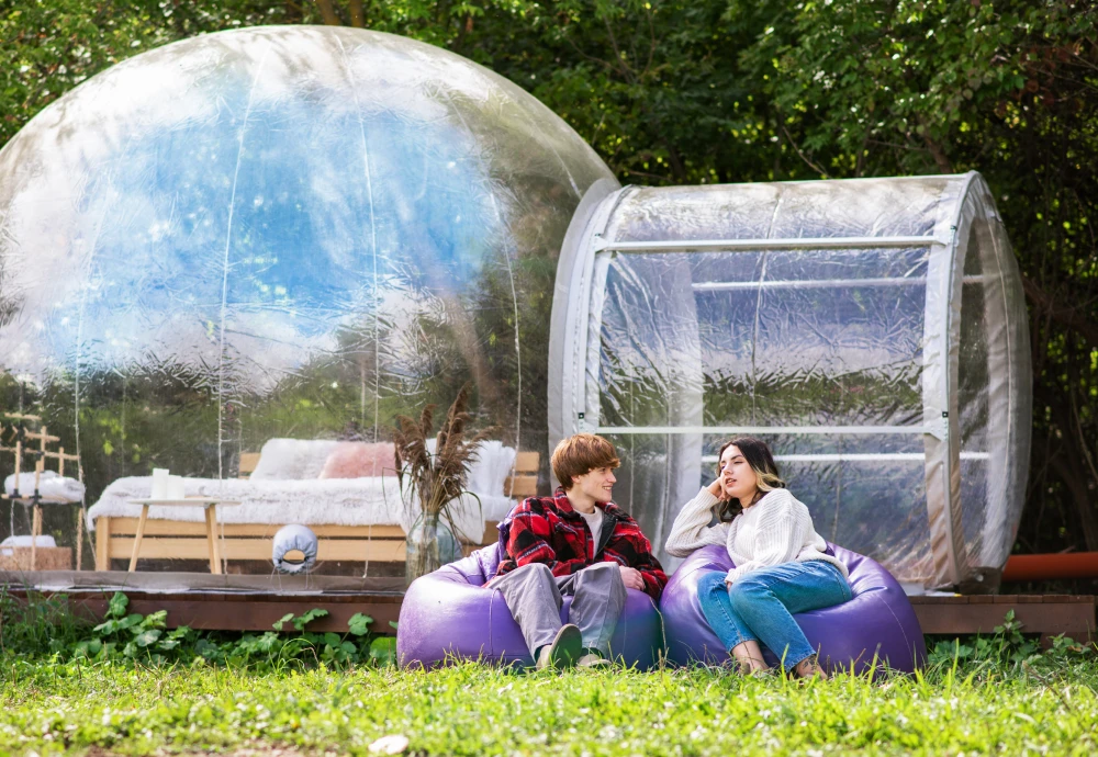 clear bubble tent outdoor shelter