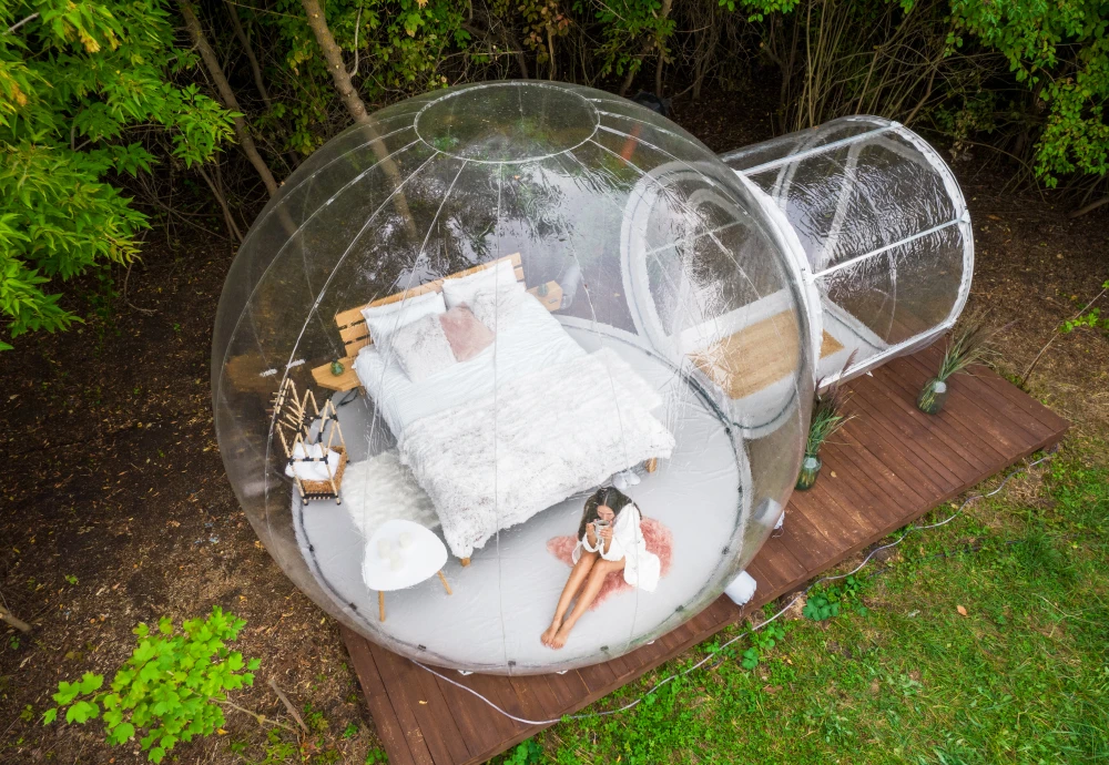 bubble tent glamping hotel