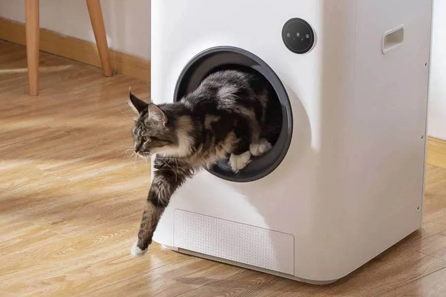 semi automatic cat litter box