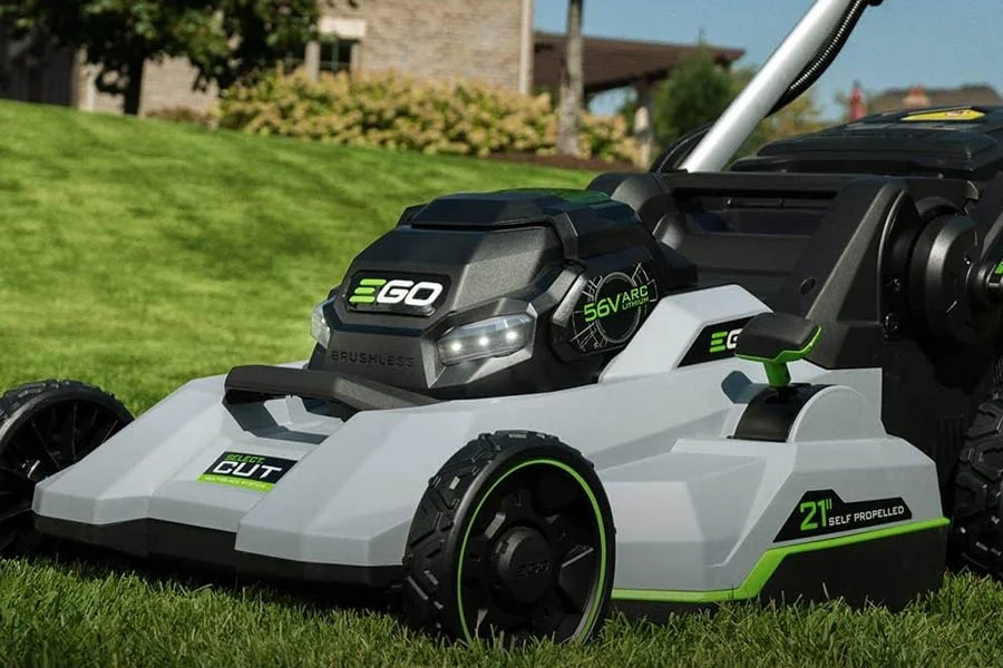 self propelled electric lawnmower