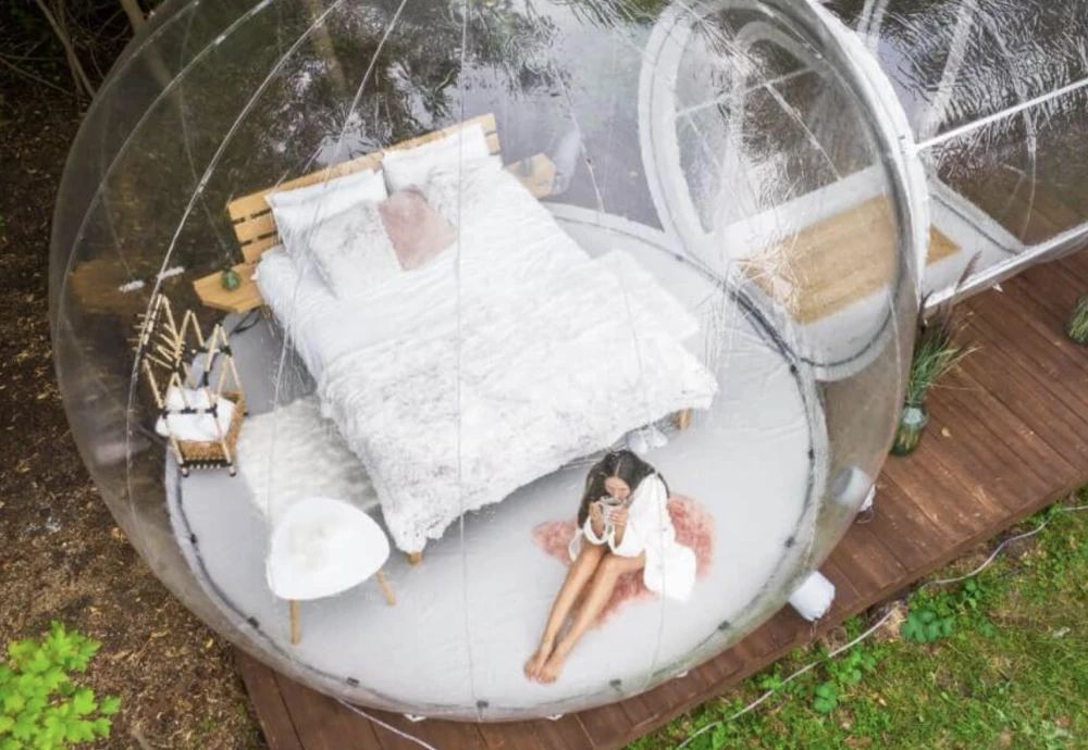 outdoor clear bubble tent